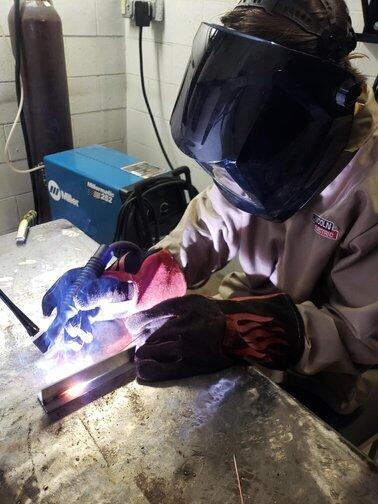 Welding camp in Portage, Wis.