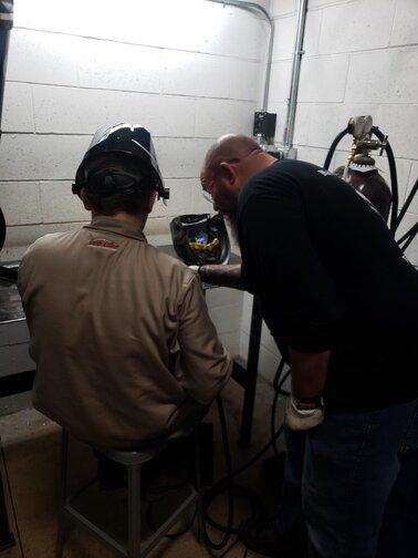 Welding camp in Portage, Wis.