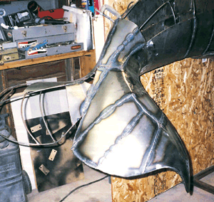 Orca sculpture unfinished
