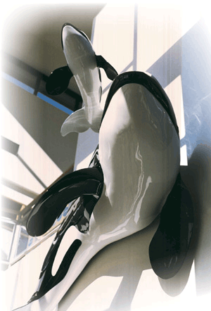 Orca sculpture