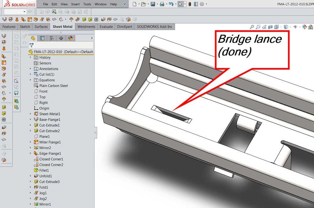 Form tools. Solidworks Sheet Metal. Forming Tool solidworks. Sheet Metal Bridge. Sheet Metal HMI Case.