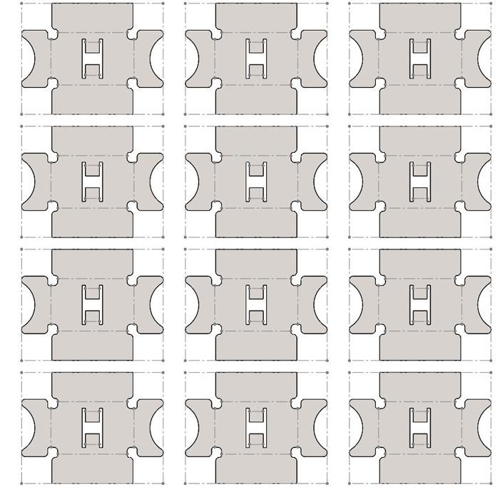 Flat pattern is used for nesting copies of the same part onto a blank sheet of raw material. 