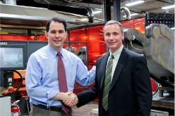 Wisconsin governor visits D&S Mfg. - TheFabricator.com