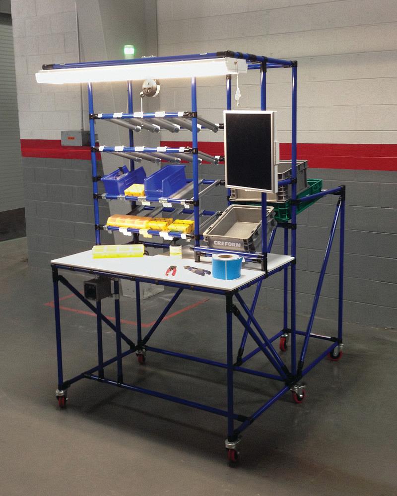 Workstation combines multiple assembly operations
