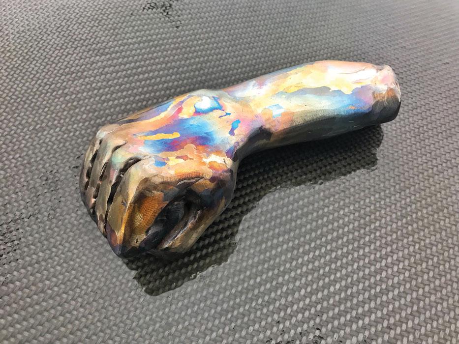 multi-colored welded arm