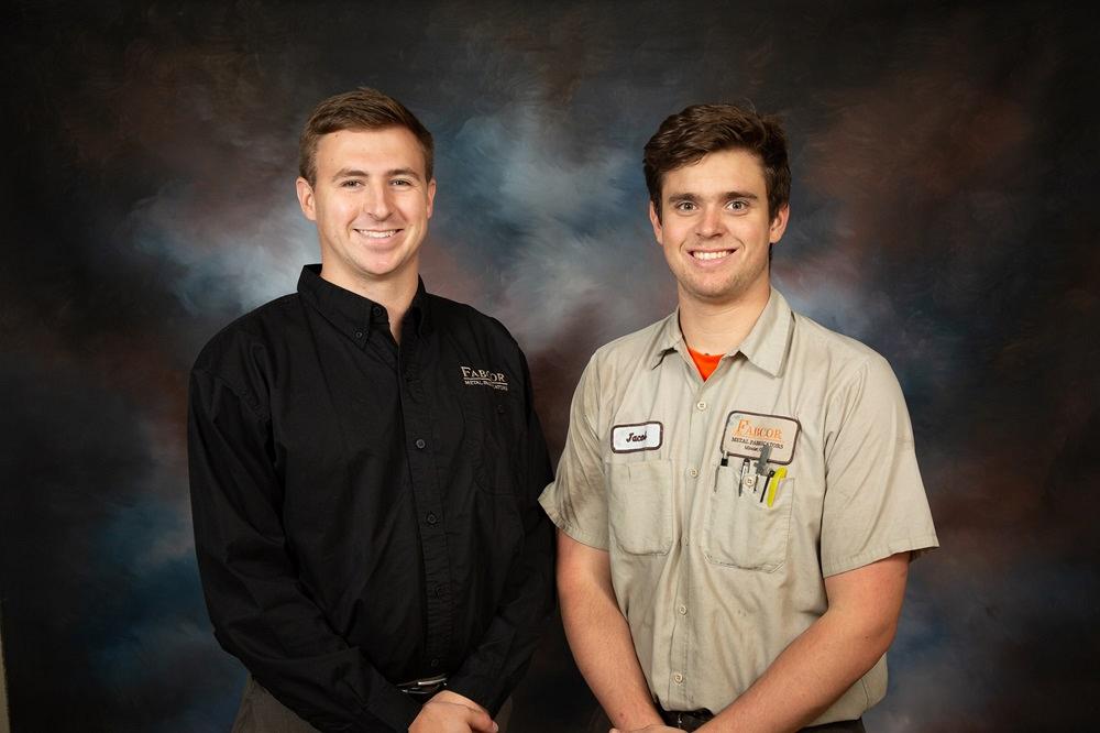 Kurtis Thobe and Jacob Hoying pose for a picture.