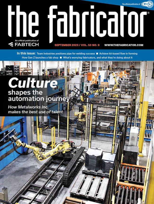 The cover of September 2023 Fabricator