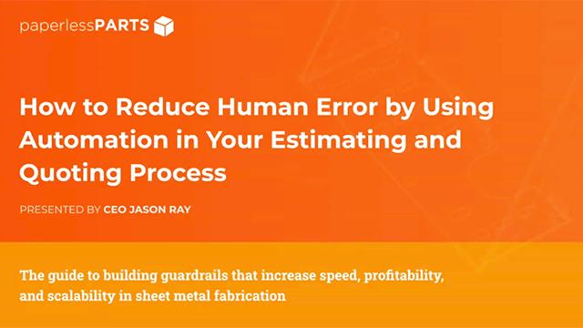 How to reduce human error by using automation in your estimating and ...